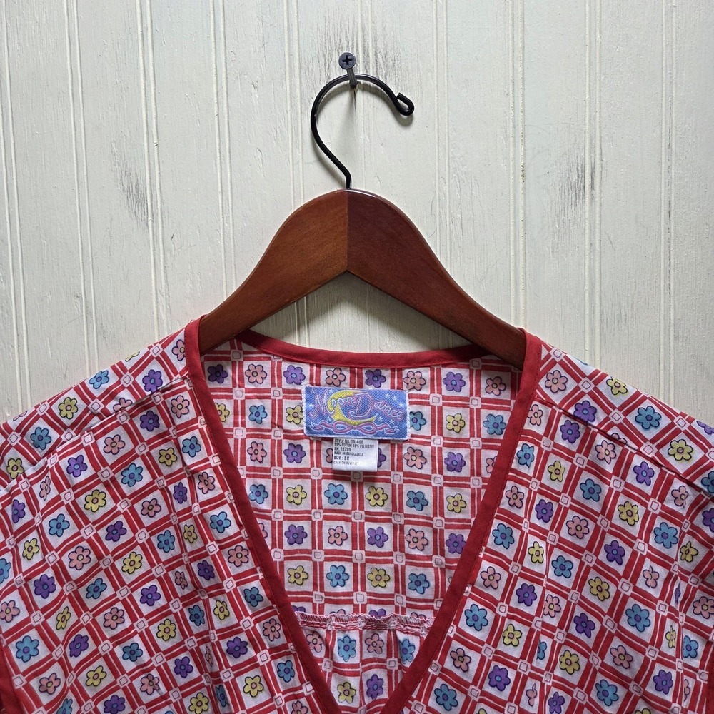 Moon Dance Blouse Womens Plus 3X Multicolor V Neck Sleeveless Floral Tunic Top